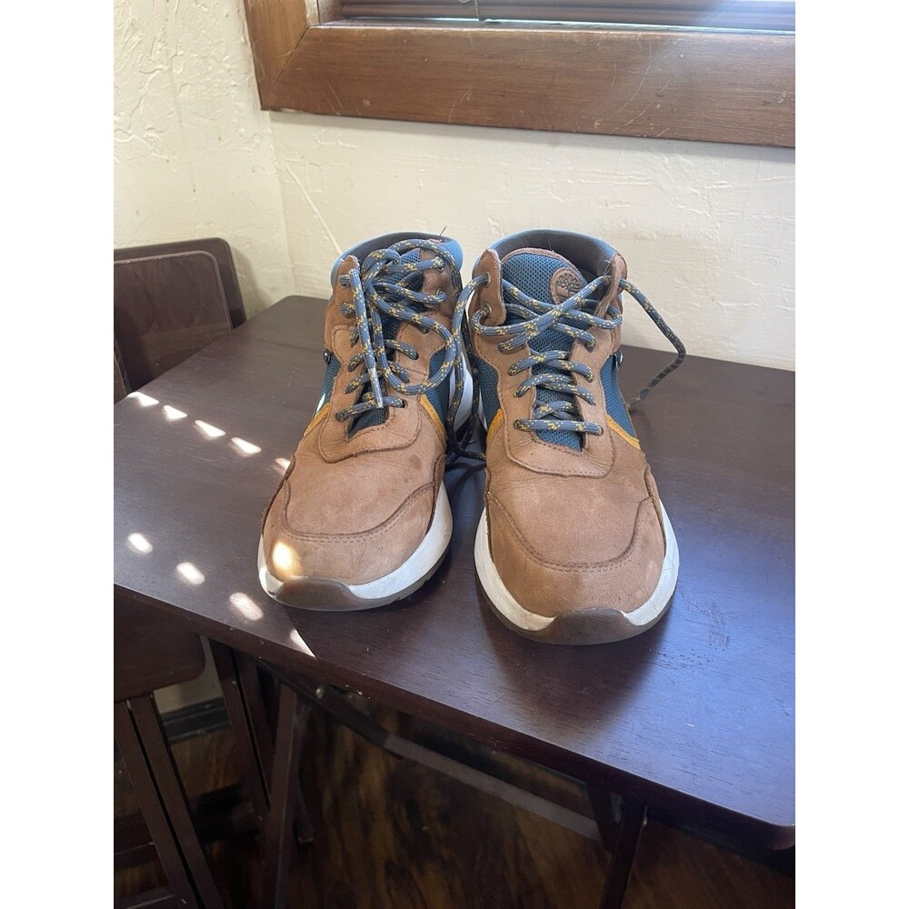 Timberland Boroughs Project Mid Waterproof Sneaker Boots Rust Teal Womens 6.5 - Picture 2 of 6